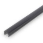 Briloner Diffusorschiene in Rauchoptik, 1,3 m, Zubehör für Paneele zur indirekten Beleuchtung.