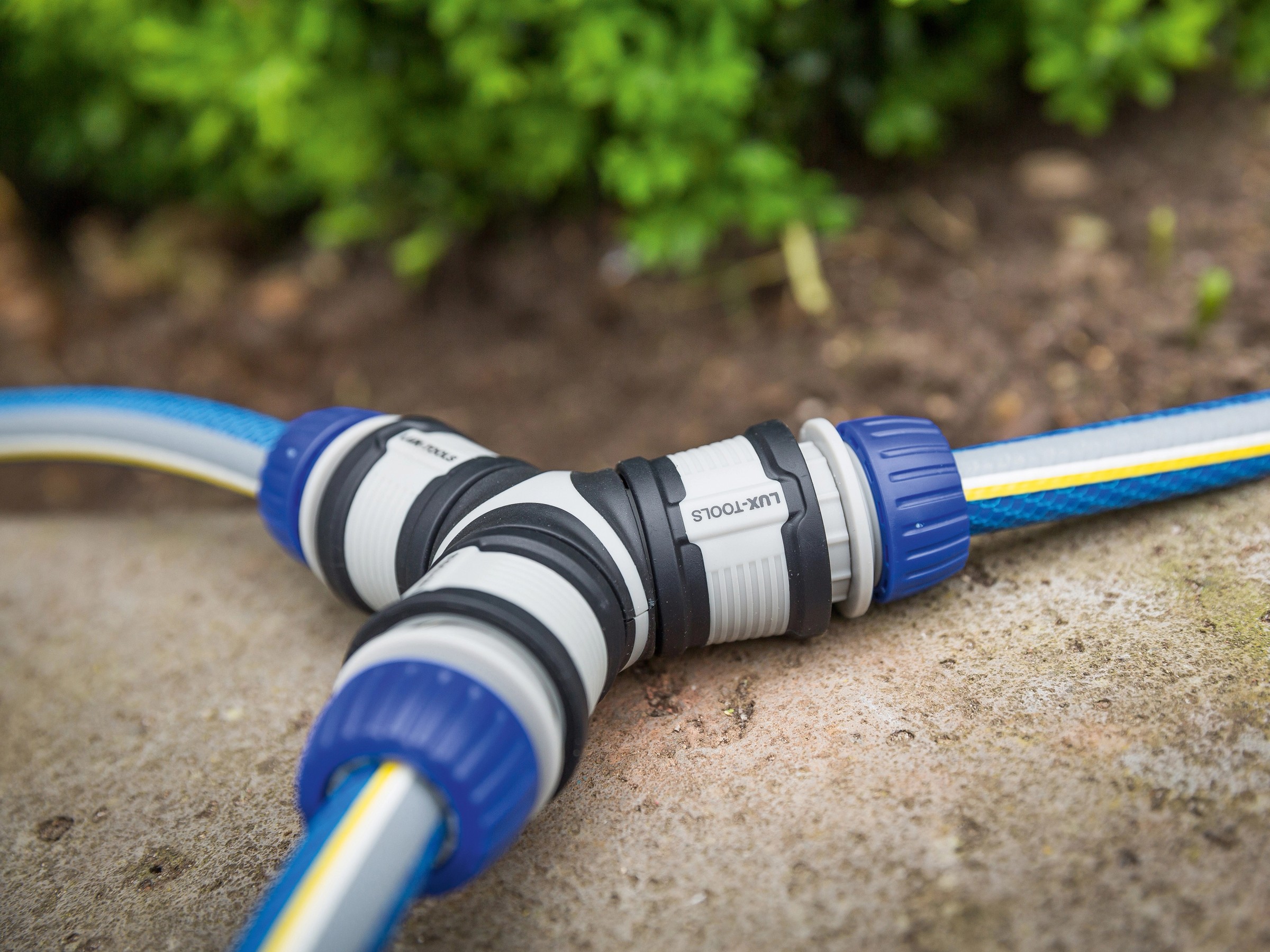 Tecuro Schlauchverbinder Y-Stück – Allseitig 7 Mm, Mit 3 Edelstahl-Schellen, Bis 16 Bar, Nylon Weiß