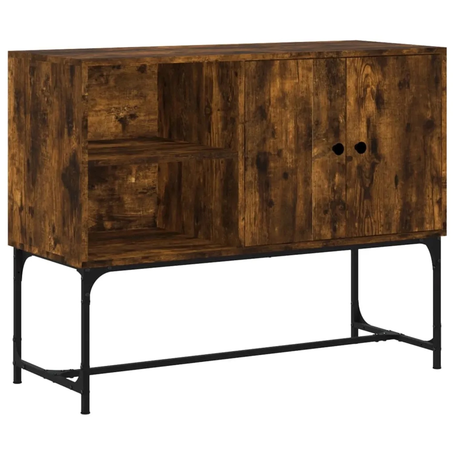 vidaXL Sideboard Räuchereiche 100x40x79,5 cm Holzwerkstoff 831820
