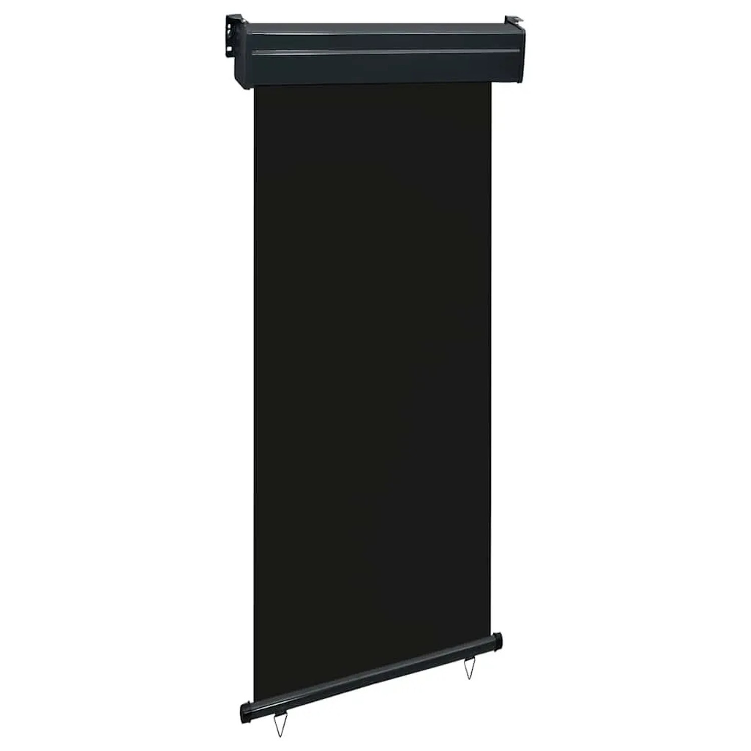 vidaXL Balkon-Seitenmarkise 85x250 cm Schwarz 48406