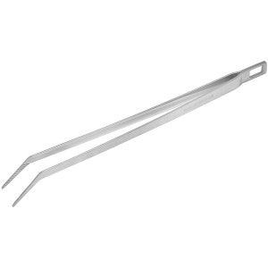 Fackelmann Steakpinzette aus Edelstahl, Küchenhelfer zum Grillen und Wenden von Fleisch.