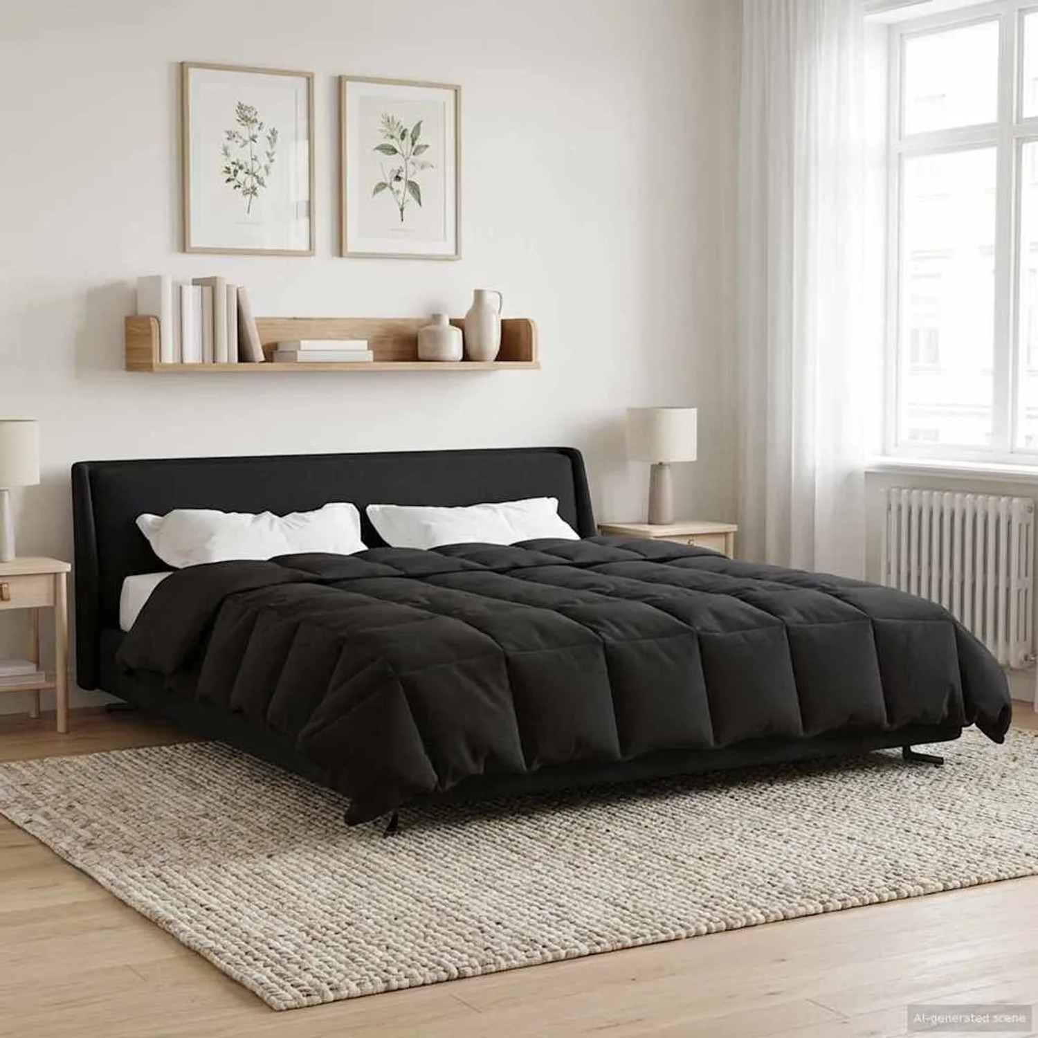 vidaXL Ganzjahresbettdecke Anthrazit 220 x 260 cm Mikrofaser 42025999_4