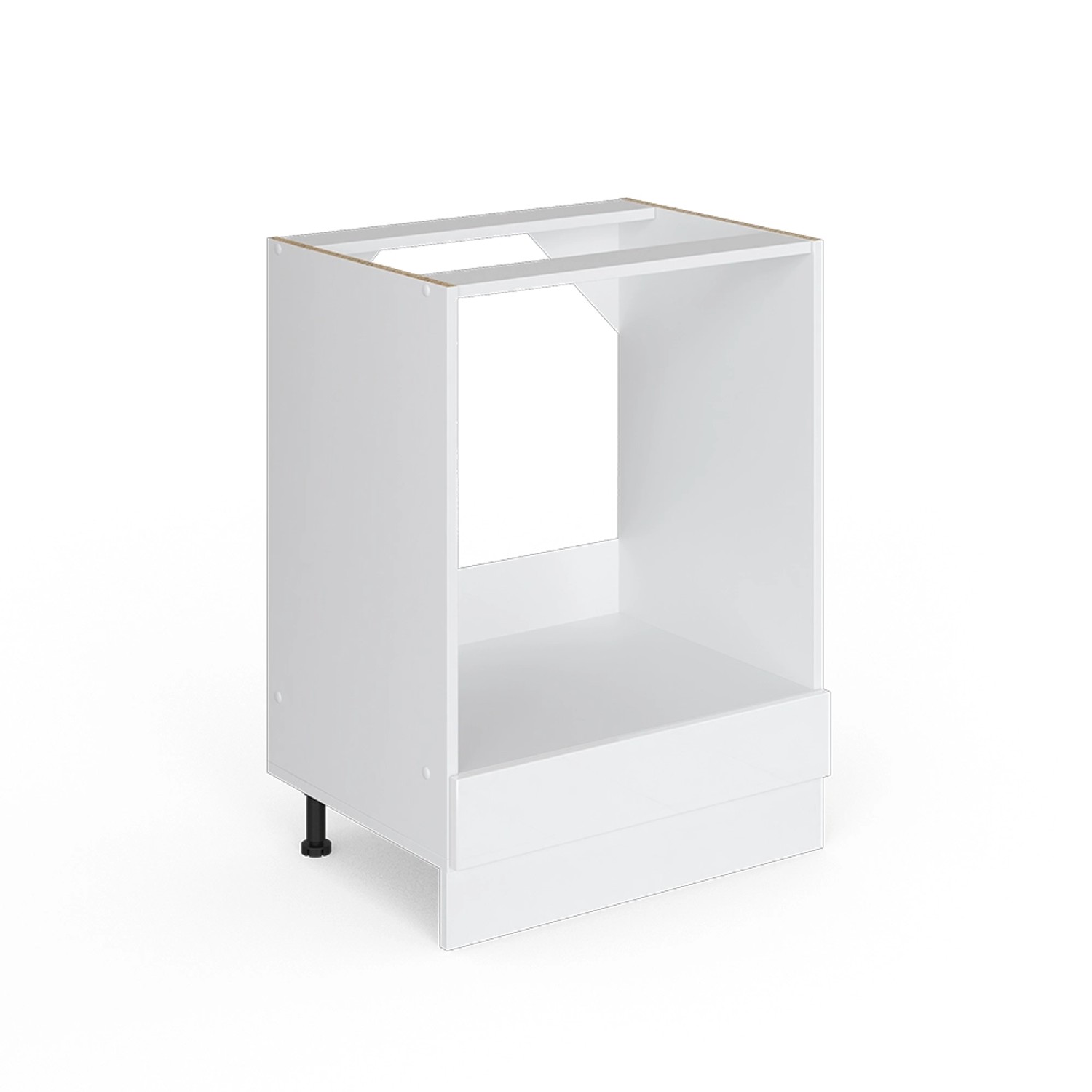 Vicco Herdumbauschrank R-Line Weiß Hochglanz/Weiß 60 cm ohne Arbeitsplatte günstig online kaufen