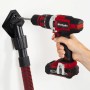 Einhell Bohrdüse für Nass-Trockensauger im Einsatz mit Bohrmaschine. Staubabsaugung beim Bohren.