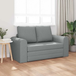vidaXL Klappsofa Bett Hellgrau 148 x 71 x 83 cm Stoff 42030506