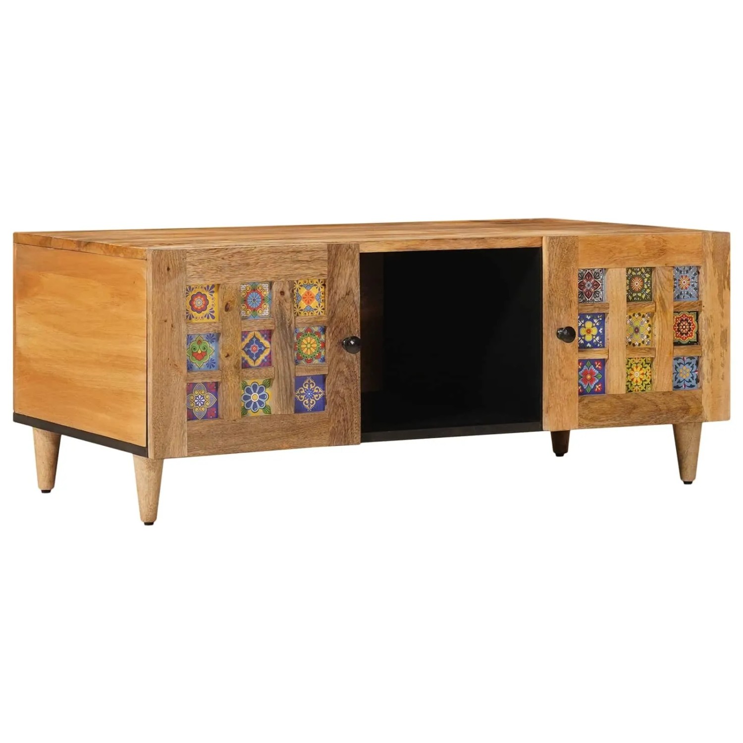 vidaXL Couchtisch Natur 100 x 54 x 40 cm Massivholz Mango 4018272