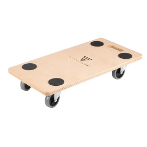 STAHLWERK Rollwagen TRS 250 ST, Plattformwagen mit 250 kg Tragkraft, Holz, mit Rollen und Anti-Rutsch Pads.