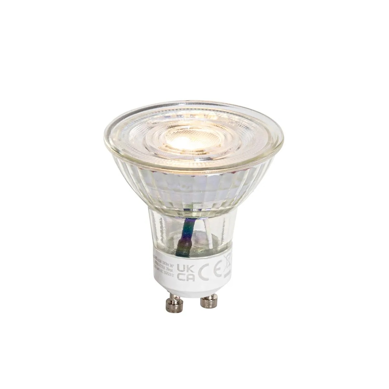 LUEDD GU10 50mm 3 Stufen Dimmbares Klares LED Leuchtmittel 4,5W 380,m 2000 2700K