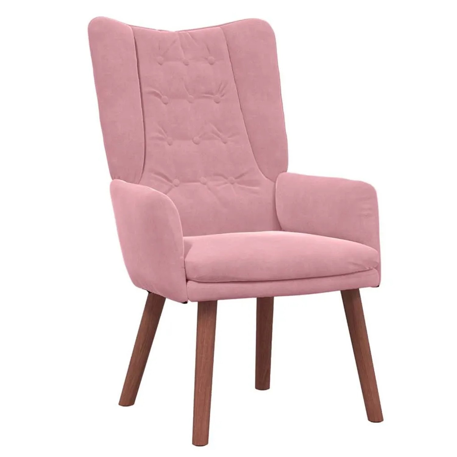 vidaXL Relaxsessel Rosa 63 x 67 x 94 cm Samt 42001818