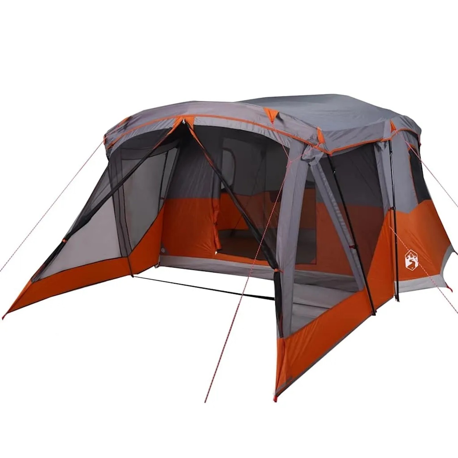 vidaXL Campingzelt mit Vorzelt 4 Personen Orange Wasserdicht 94538 günstig online kaufen