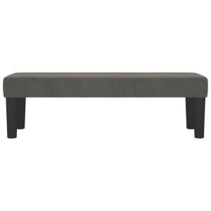 vidaXL Sitzbank Dunkelgrau 100x30x30 cm Samt 346667