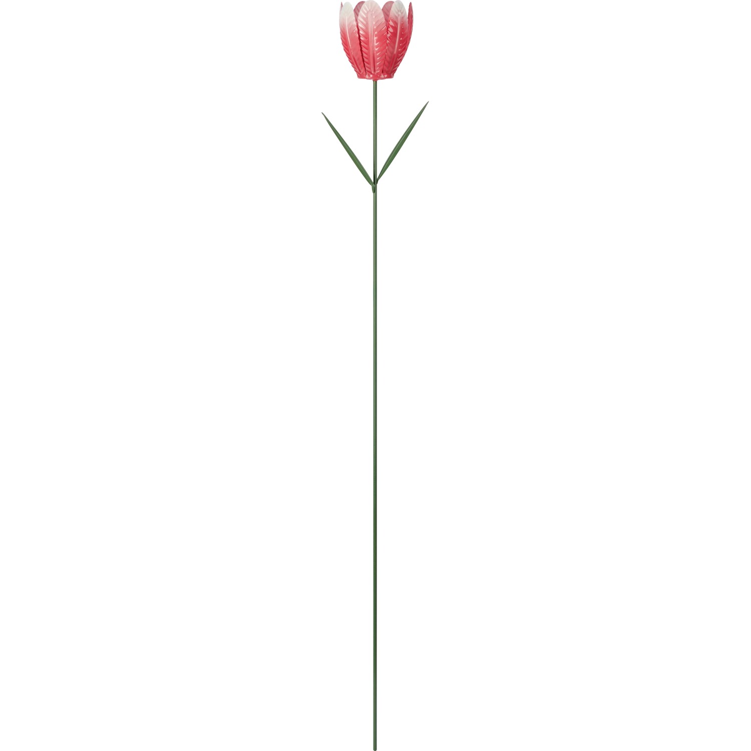 Gartenstecker Tulpe Eisen Pink 95 cm x Ø 8 cm