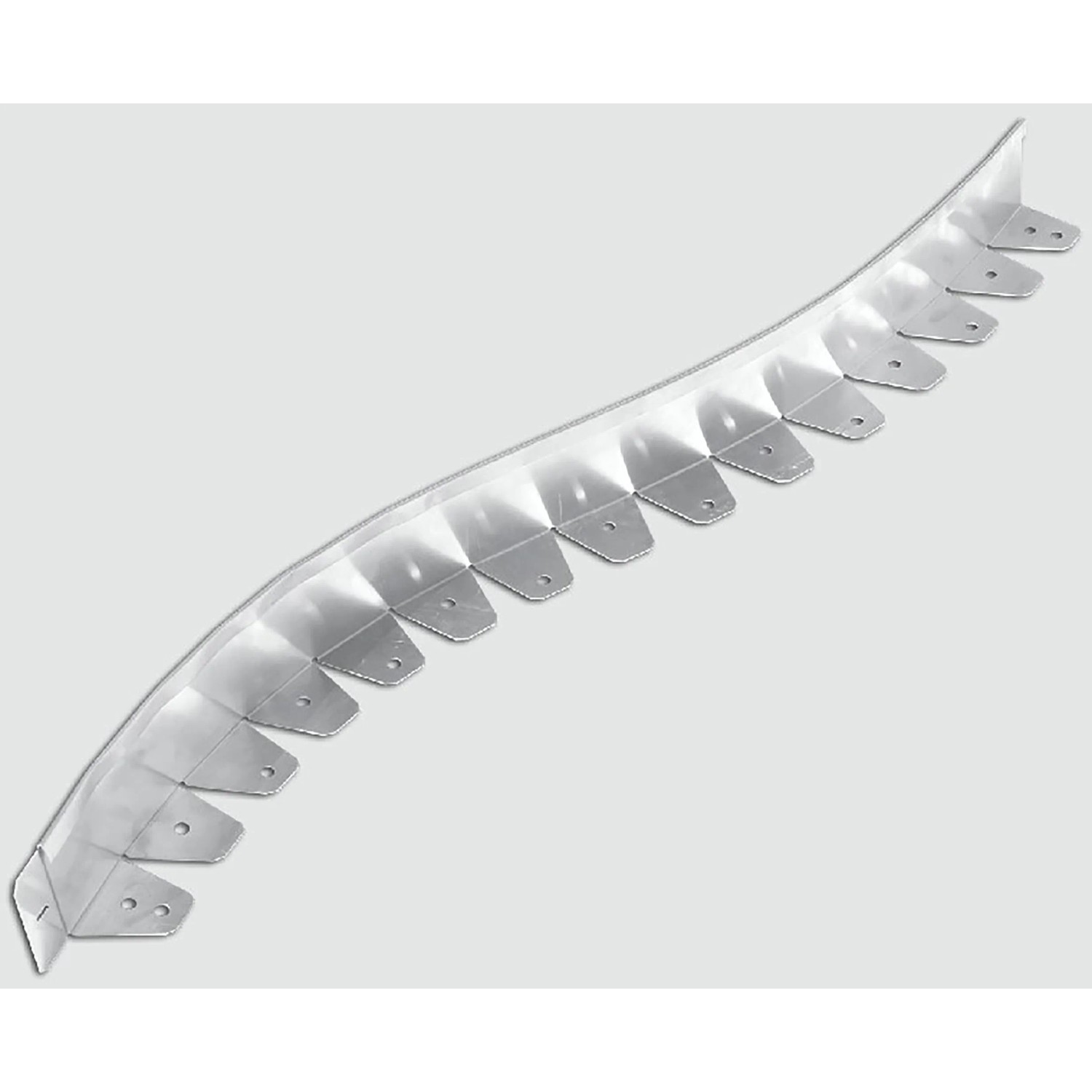 Scherf Rasenkante Kurve Alu-Light Grau 121 cm x 8 cm