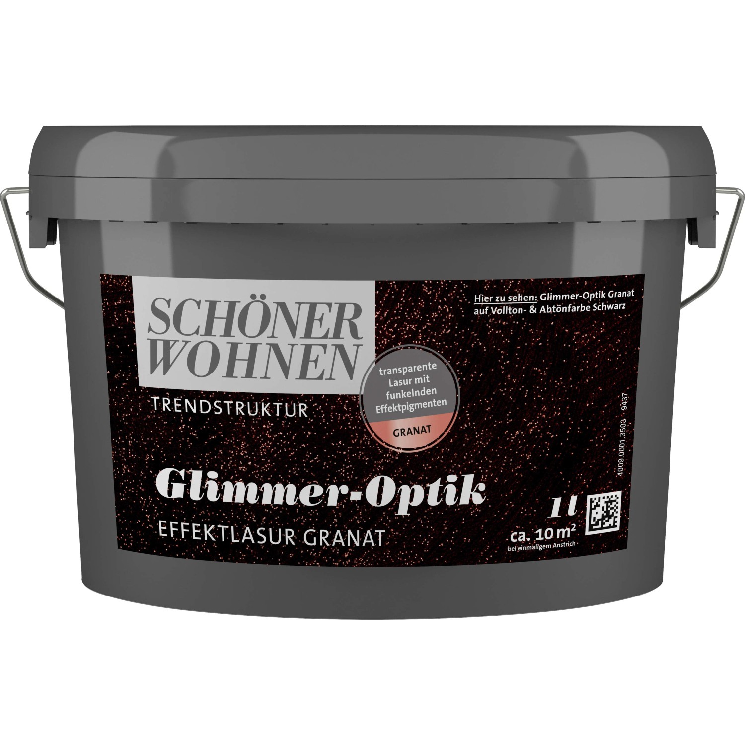 Schöner Wohnen Glimmer-Optik Effektlack Granat 1,