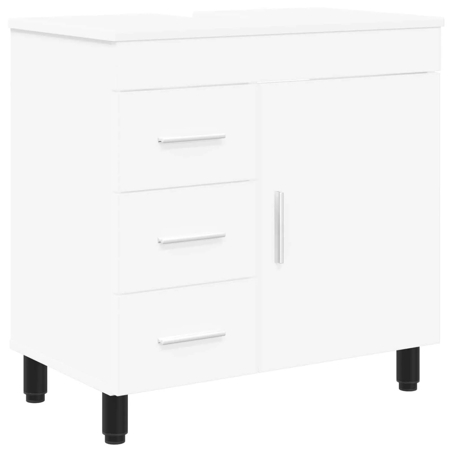 vidaXL Waschtisch Weiß 60 x 35 x 60 cm Holzwerkstoff 889375