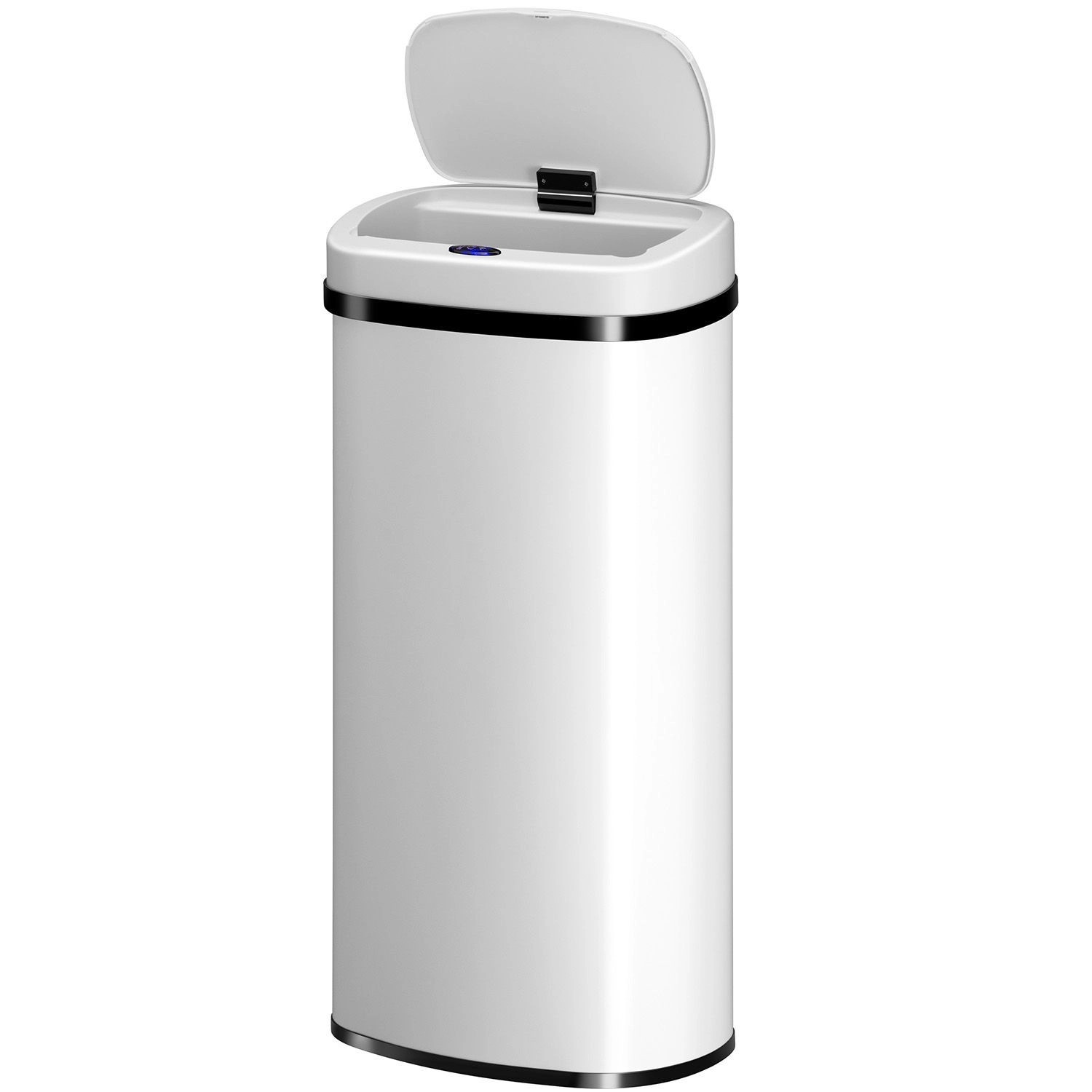 Juskys Mülleimer Viereckig mit Sensor 70 L Weiß günstig online kaufen