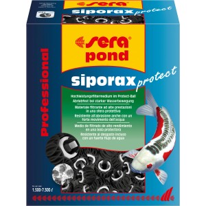 Sera siporax pond protect Professional, 10 Liter, Hochleistungsfiltermedium für Teichfilteranlagen.