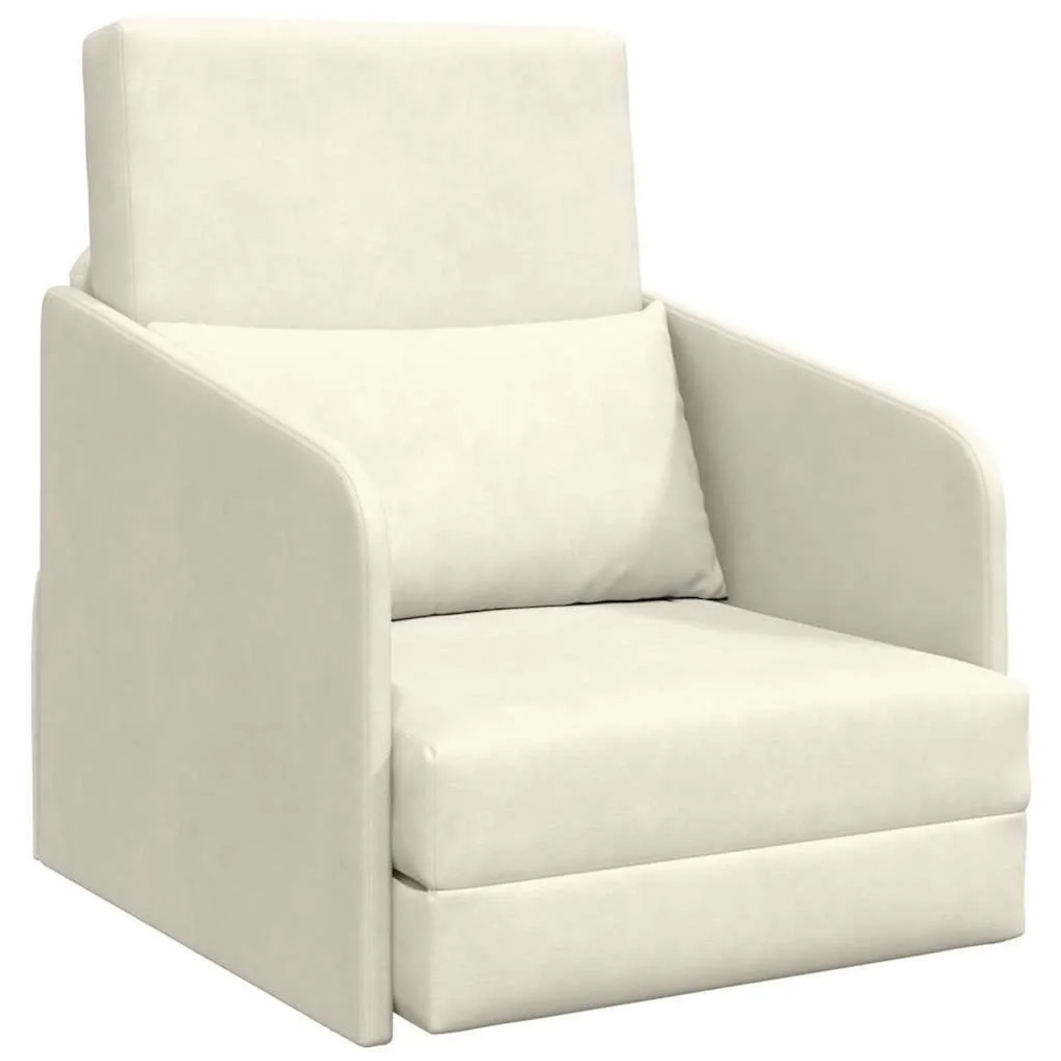 vidaXL Schlafsofa Creme 65 x 80 x 83 cm Samt 4106654 günstig online kaufen