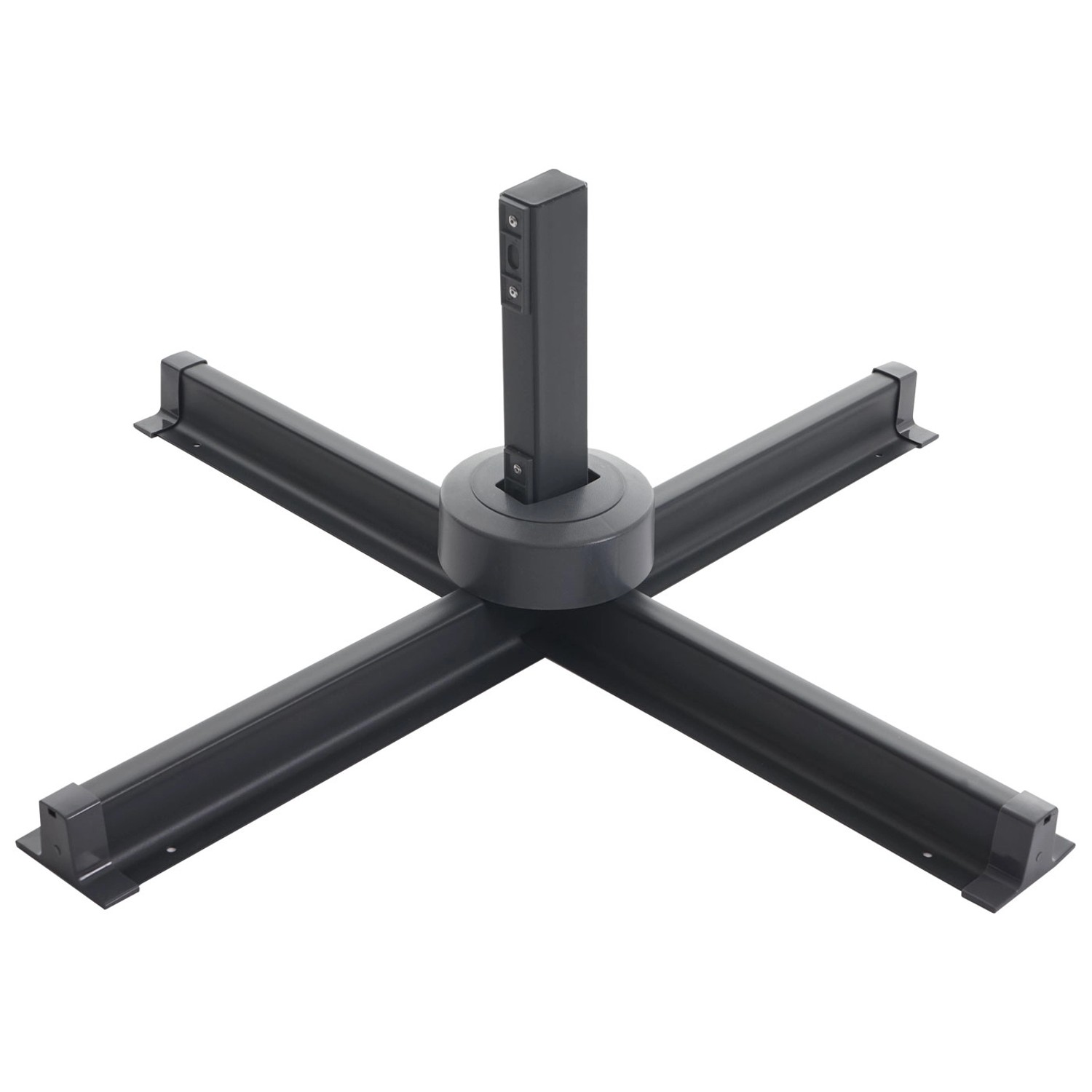 Bodenkreuz für MCW Ampelschirm A96, Aluminium, zur sicheren Befestigung des Schirms.