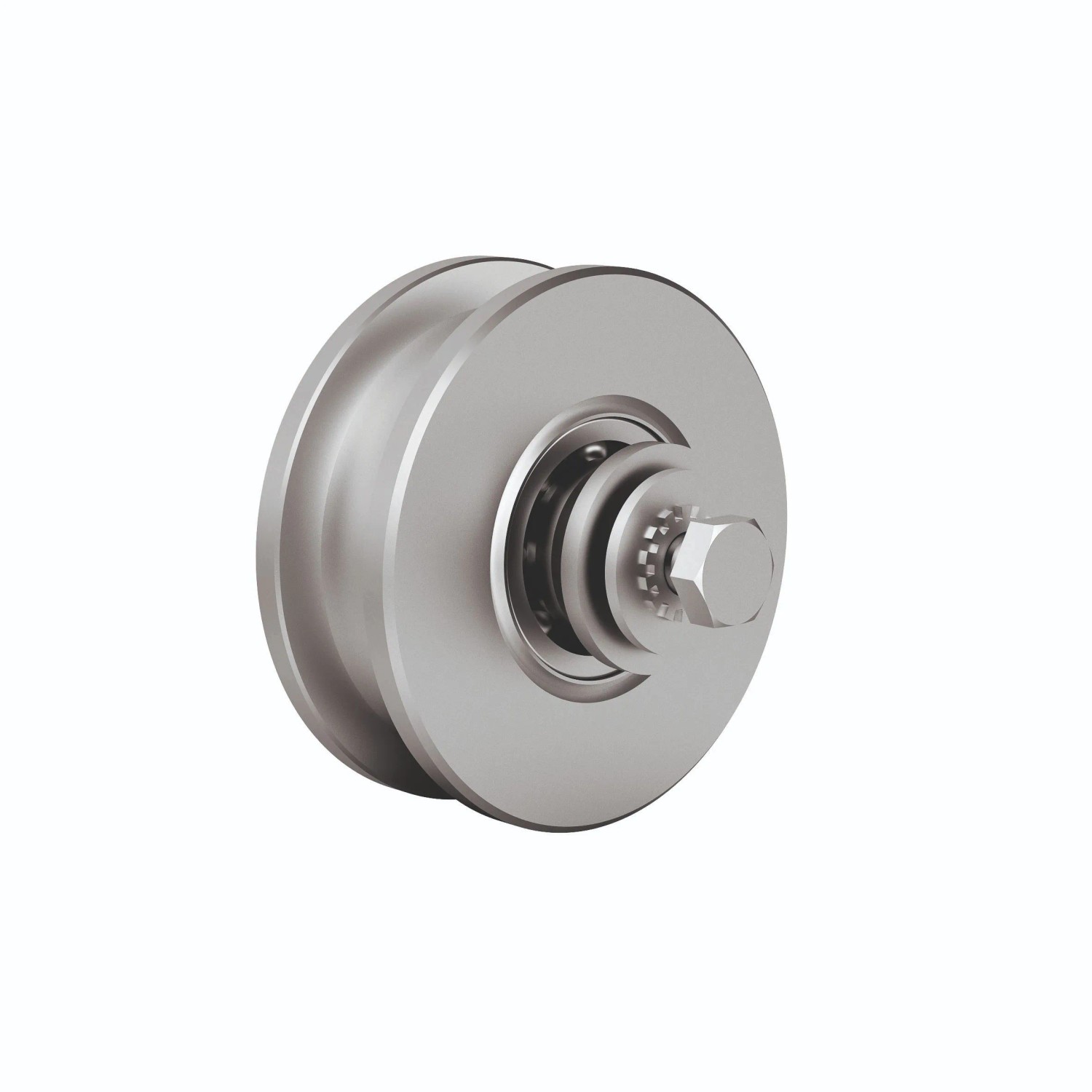 FeNau Stahlrolle Unten Schiebetor MEA Verzinkt Ø 45 mm 160 Kg/Rolle 10337630