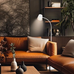 Brilo Akku-Stehleuchte Cielo Dimmbar Touch Weiß