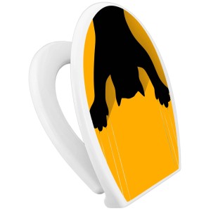 Banjado Familien WC-Sitz mit Absenkautomatik und Scratch Motiv.