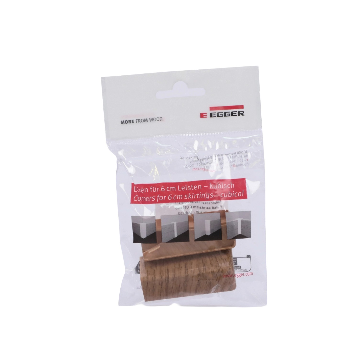 Egger Außenecke Kubisch 6 cm Eiche Rotbraun 2 Stück günstig online kaufen