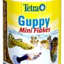 Tetra Guppy Flockenfutter, 100ml Dose mit blauen Deckel. Hauptfutter für Guppys.