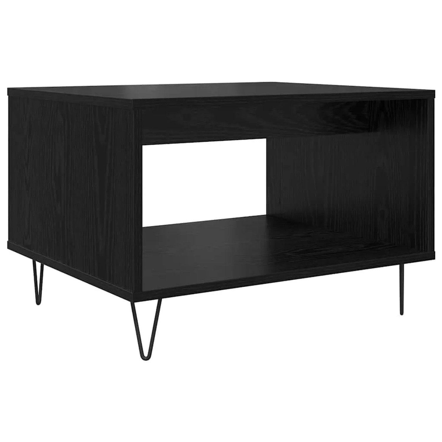 vidaXL Couchtisch Schwarz Eichen-Optik 60 x 50 x 40 cm Holzwerkstoff 879611 günstig online kaufen