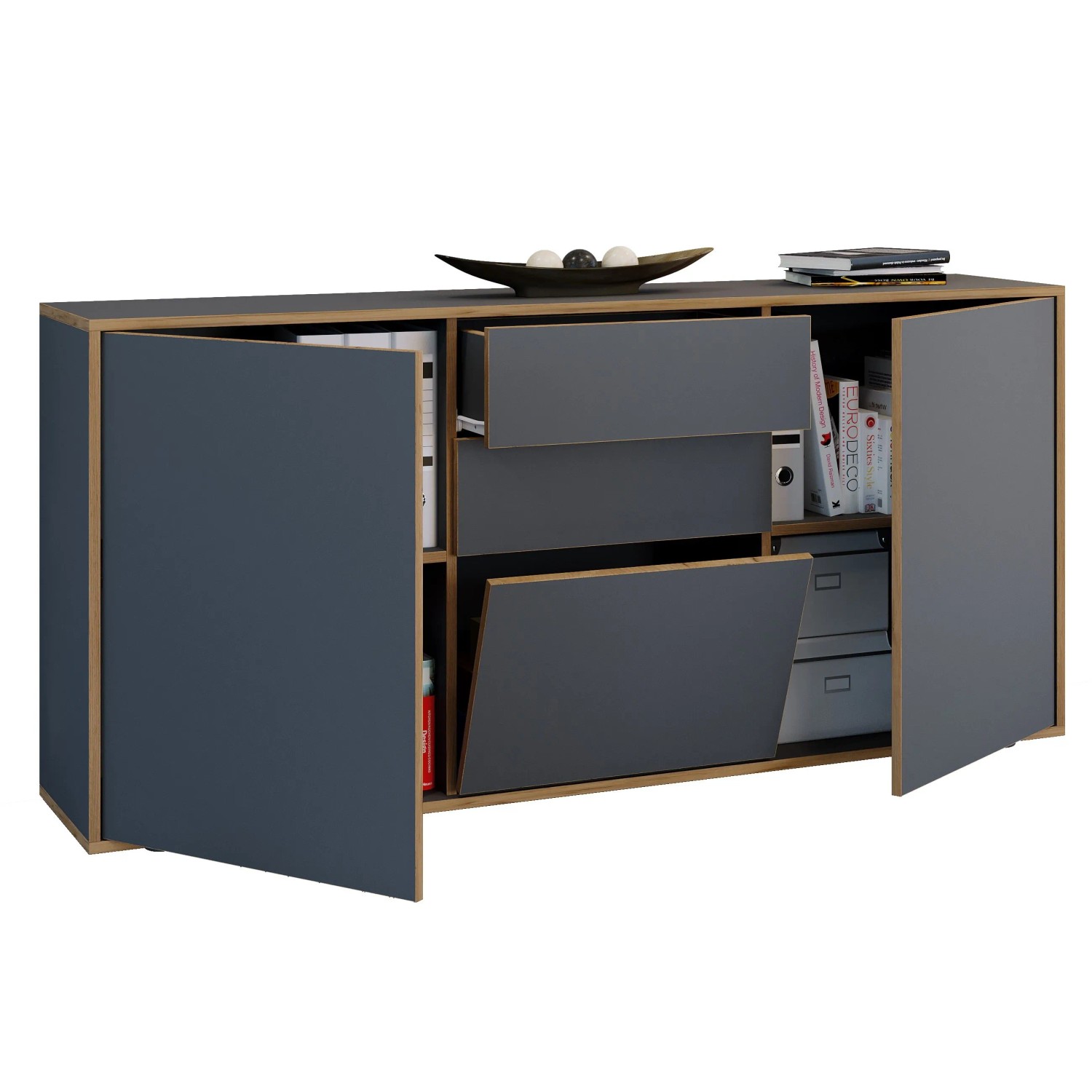 VCM Kommode & Sideboard Salia Anthrazit