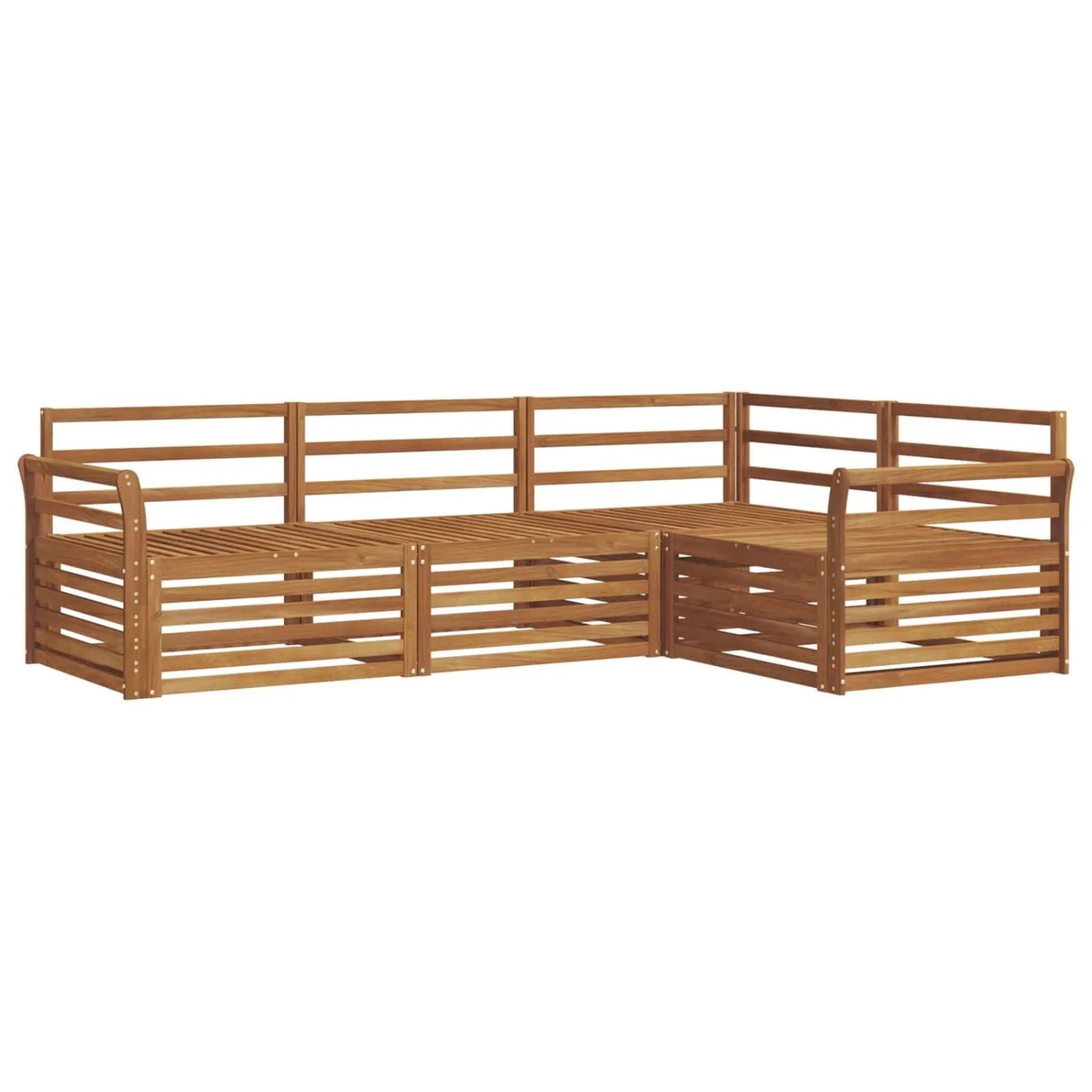 vidaXL Outdoor-Sofagarnitur 4-Tlg Natur 3373379