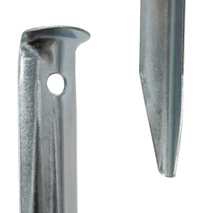 AMANKA Zelt-Heringe, 10er Set, 23cm, Stahl, silberfarben, für Camping & Outdoor.