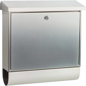 Burg Wächter Inoxstar 4710 NI Edelstahl Briefkasten mit Zeitungsfach.