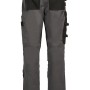 Hans Schäfer Smarthose Artemis Gr. 48, grau-schwarze Arbeitshose mit Taschen und Cordura-Verstärkung.