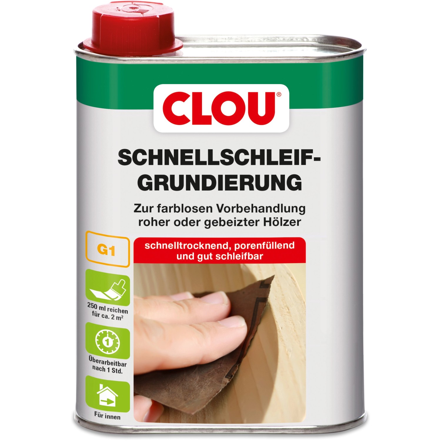 Clou Schnellschleif-Grundierung Transparent 250 ml