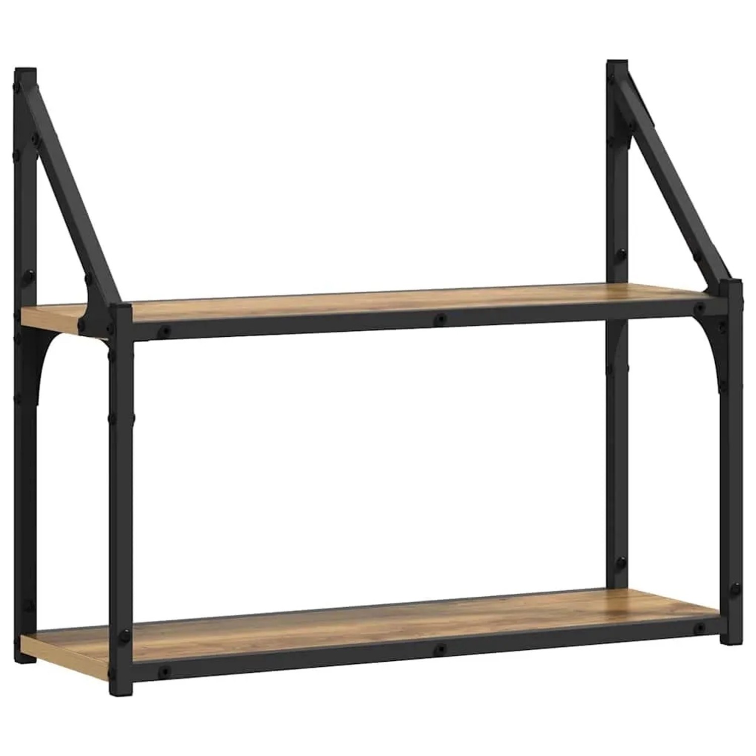 vidaXL Wandregal mit Regal Artisan-Eiche 60 x 21 x 51 cm Holzwerkstoff 883514