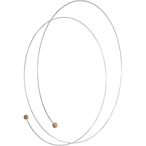 Bellissa Stützdraht, 200 cm, verzinkt, für Rankhilfen mit Korkkugeln.