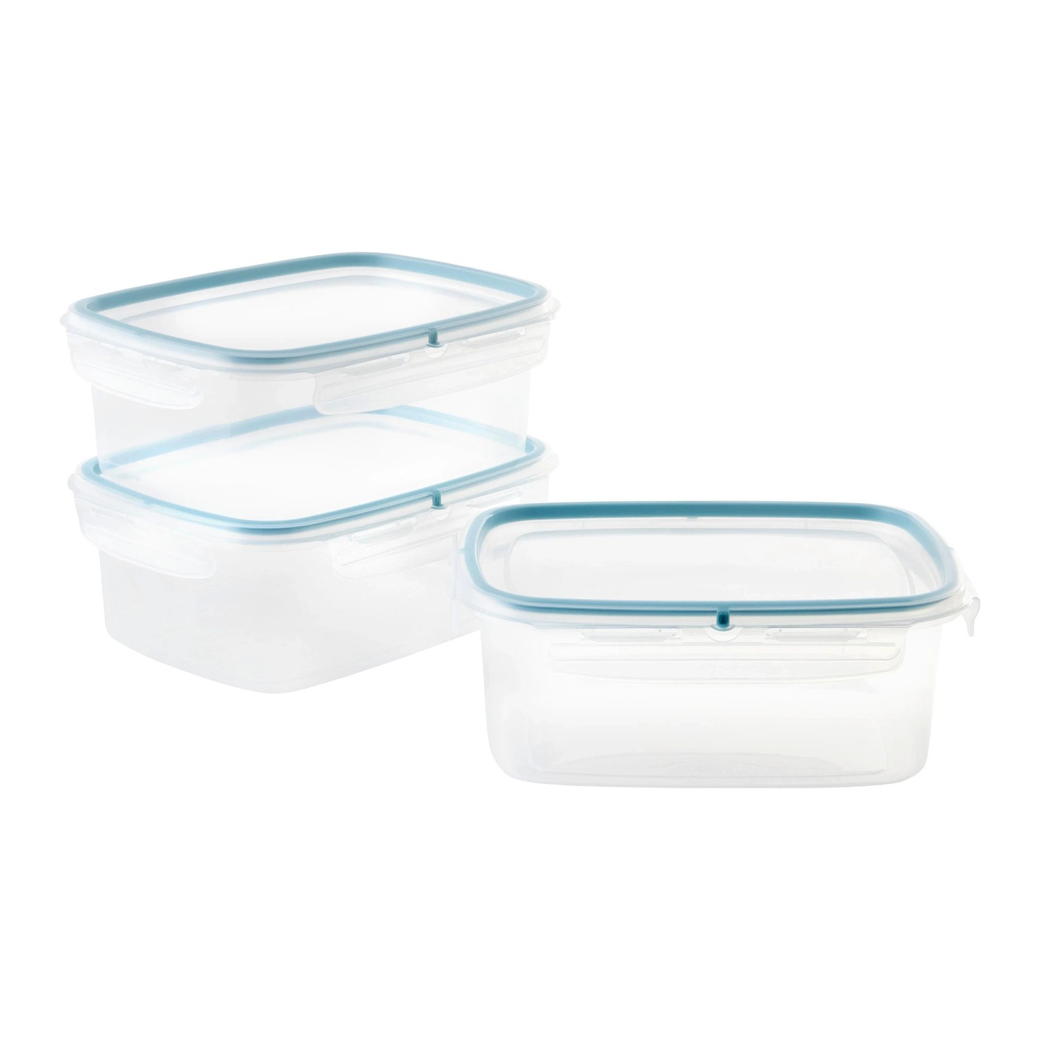 Mömax Frischhaltedosenset Diego 1,8L Pastelblau 3-teilig