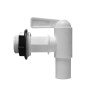 Weißer Regentonnen Auslaufhahn 19,1 mm (3/4) für Zubehör von Regentonnen & Wasserzapfstellen.
