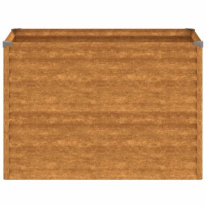 Rechteckiges vidaXL Hochbeet aus Cortenstahl, 100x50x69 cm, in Rostoptik.