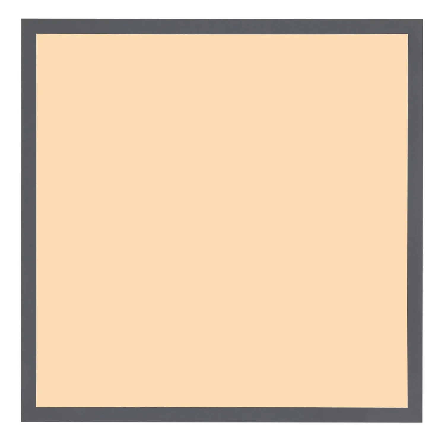 Quadratische LED-Deckenleuchte Doro in Holzfarben/Graphit, 59x59 cm.