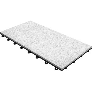 Florco Naturstein Klickfliese Stone Granit XL, 30x60cm, 2er-Pack. Terrassenplatten für den Außenbereich.