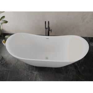 Bad Land Freistehende Badewanne IVAR 180x80 + Ablauf