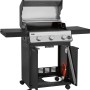 Jamestown Kane 3-Brenner Gasgrill mit Ablagetischen und Unterschrank.