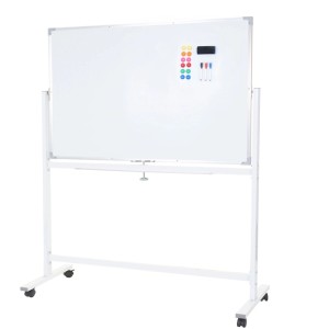Proregal Whiteboard HxBxT 181x130x50 cm Mobil Rollbar Inkl. Zubehör Magnettafel Memoboard Pinnwand