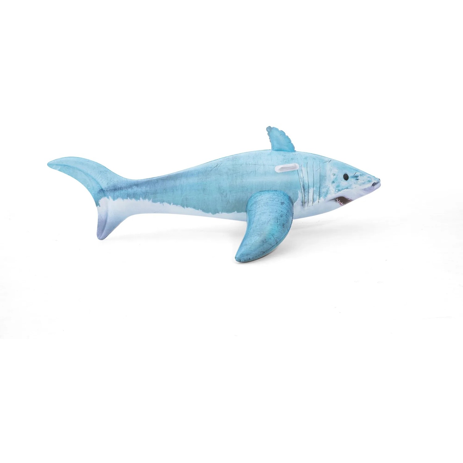 Bestway Schwimmtier Hai, 178 cm, blau-weiß, für Kinder ab 3 Jahren.