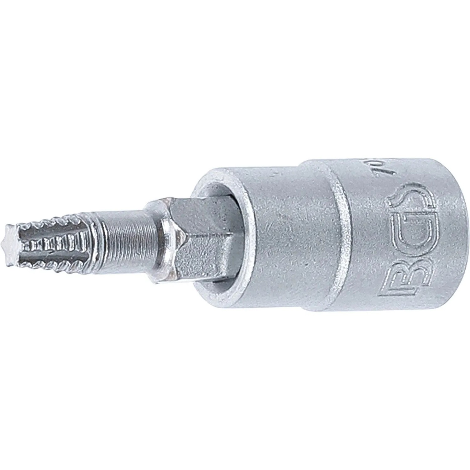 BGS Schraubenausdreher Bit Einsatz Antrieb Innenvierkant 6 3 Mm  1 4 Zoll  Für Defektes T Profil  Für Torx  T20 7098 T20