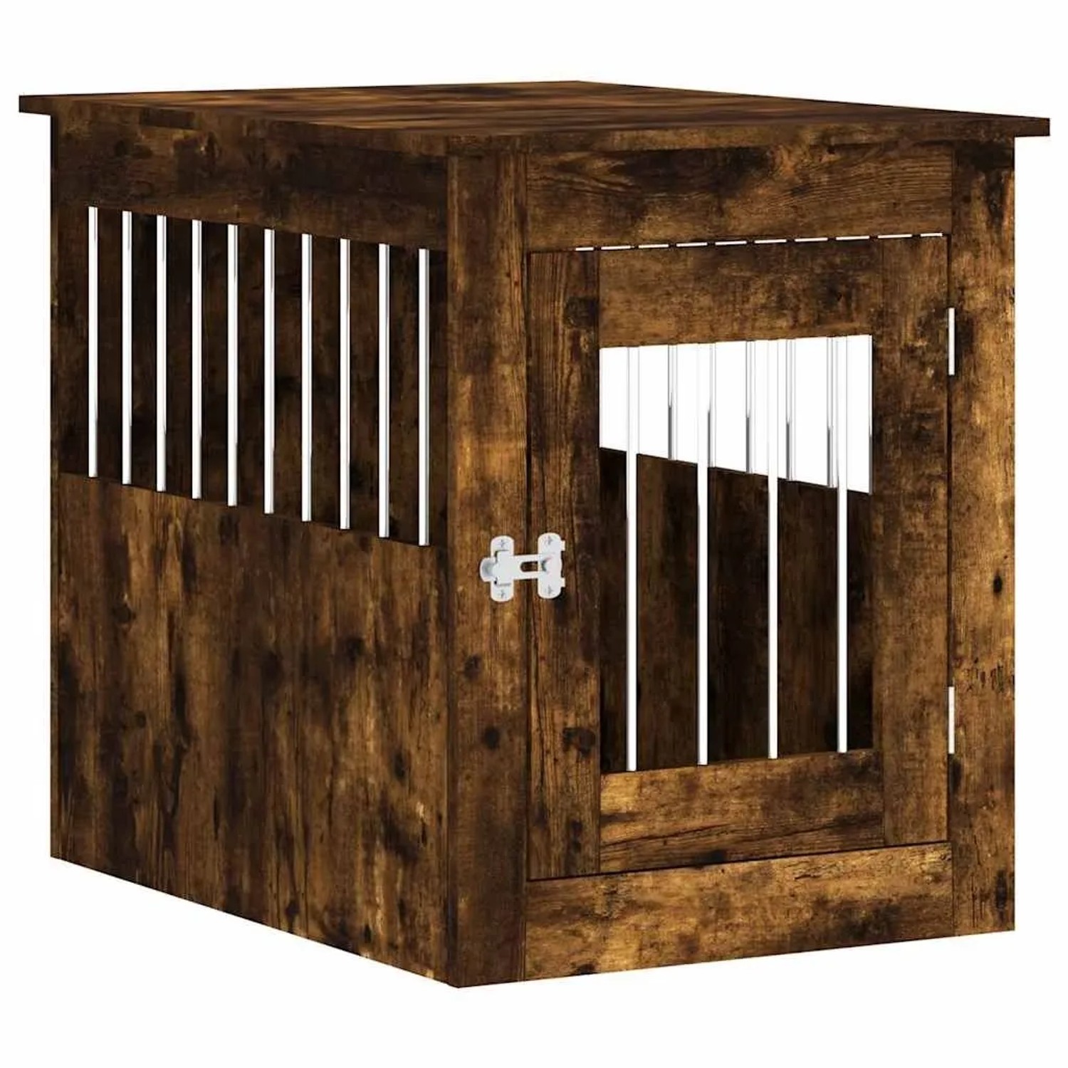 vidaXL Hundekäfig im Möbelstil Räuchereiche 55x75x65 cm Holzwerkstoff 838320