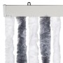 vidaXL Insektenschutz-Vorhang, grau-weiß, 100x220 cm, Chenille-Streifen.