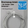 Fischer Bremszug Innen, 200cm, für Vorder- und Hinterrad mit Doppelnippel. Fahrrad Ersatzteil.